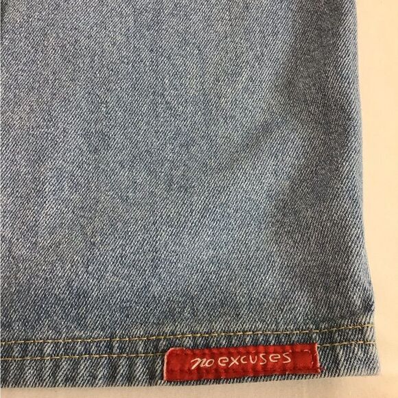 Jean Denim Maxi Skirt No Excuses Femme Fatale Button Down Maxi Skirt Size 13/14 - Picture 7 of 13